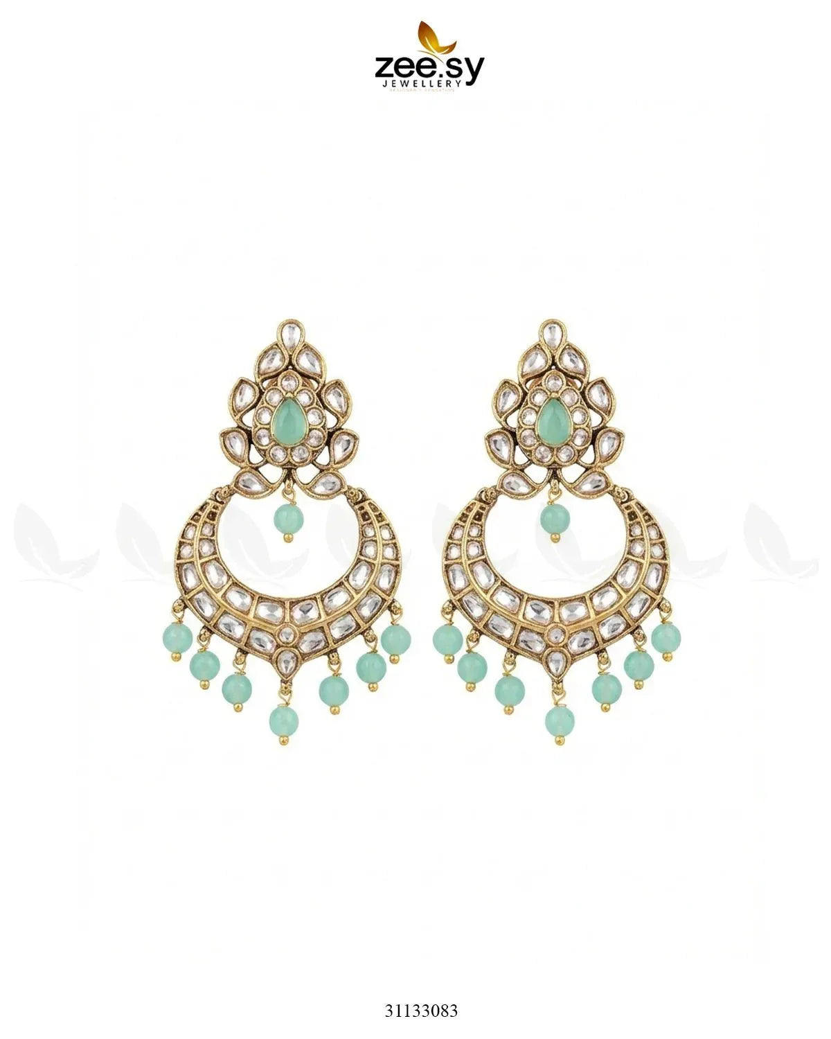 Imperial Chand Crystal Earrings