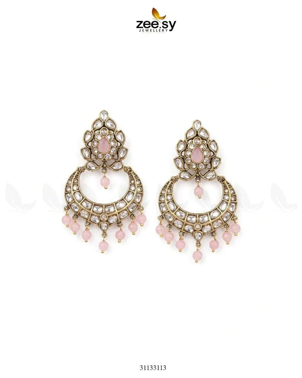 Imperial Chand Crystal Earrings