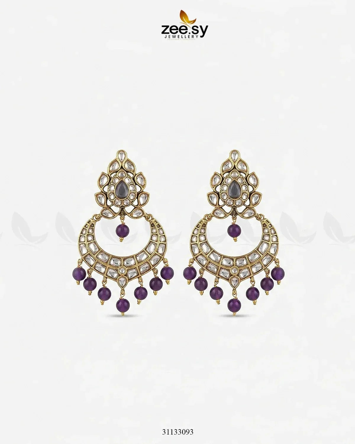 Imperial Chand Crystal Earrings