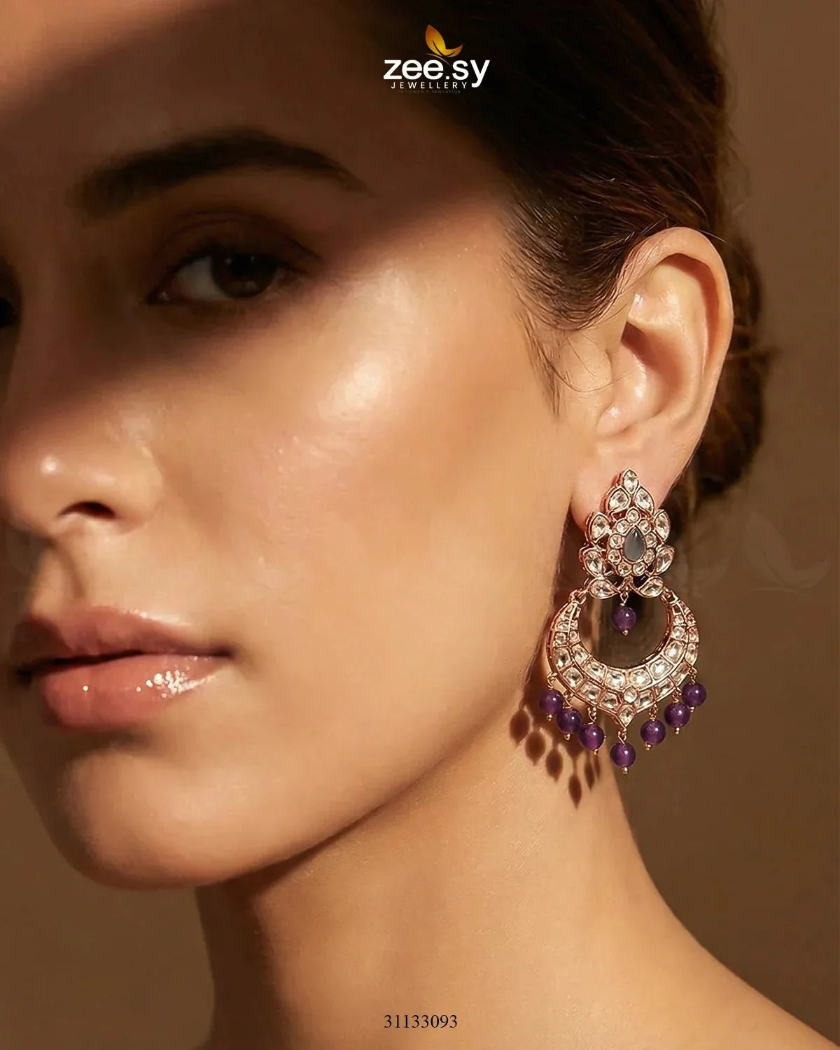 Imperial Chand Crystal Earrings