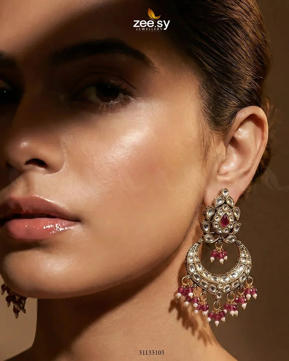 Imperial Chand Crystal Earrings
