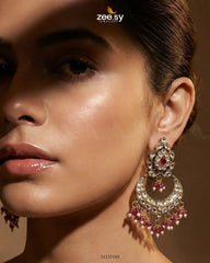 Imperial Chand Crystal Earrings