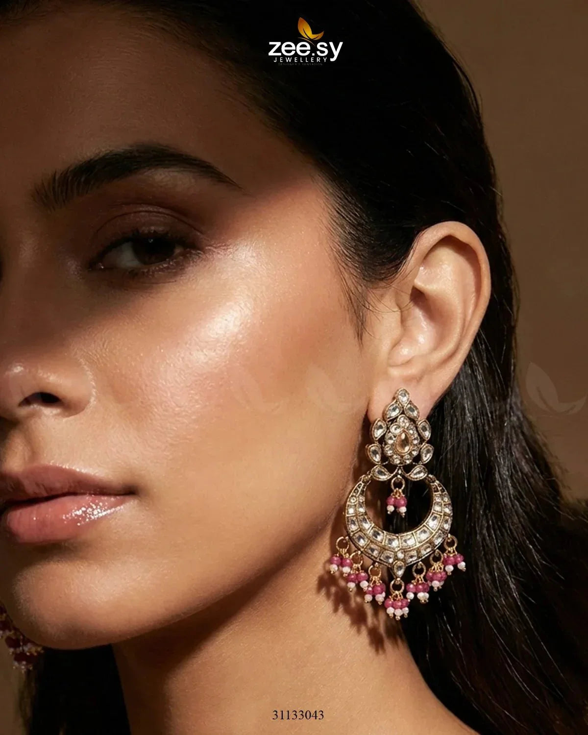 Imperial Chand Crystal Earrings