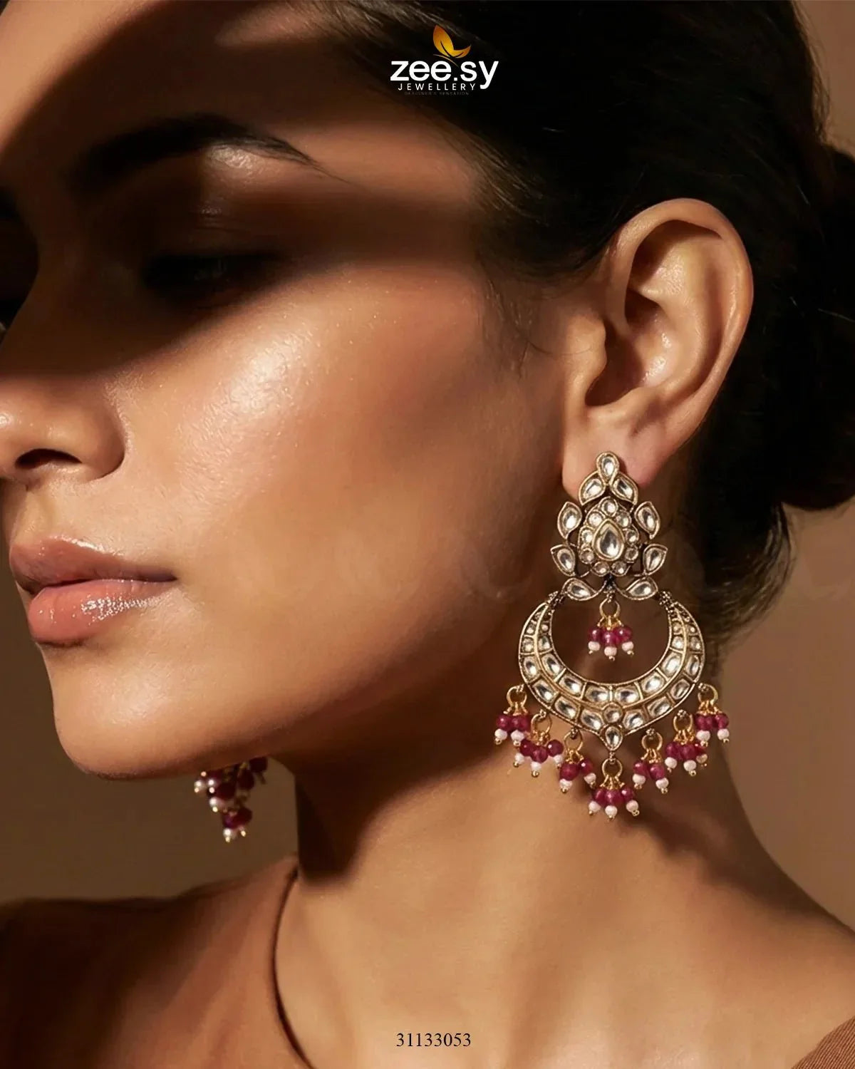 Imperial Chand Crystal Earrings