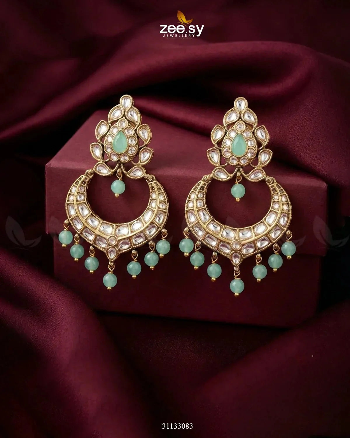 Imperial Chand Crystal Earrings