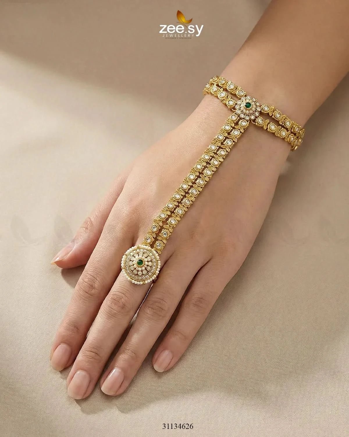 Imperial Kundan Anja Bracelet