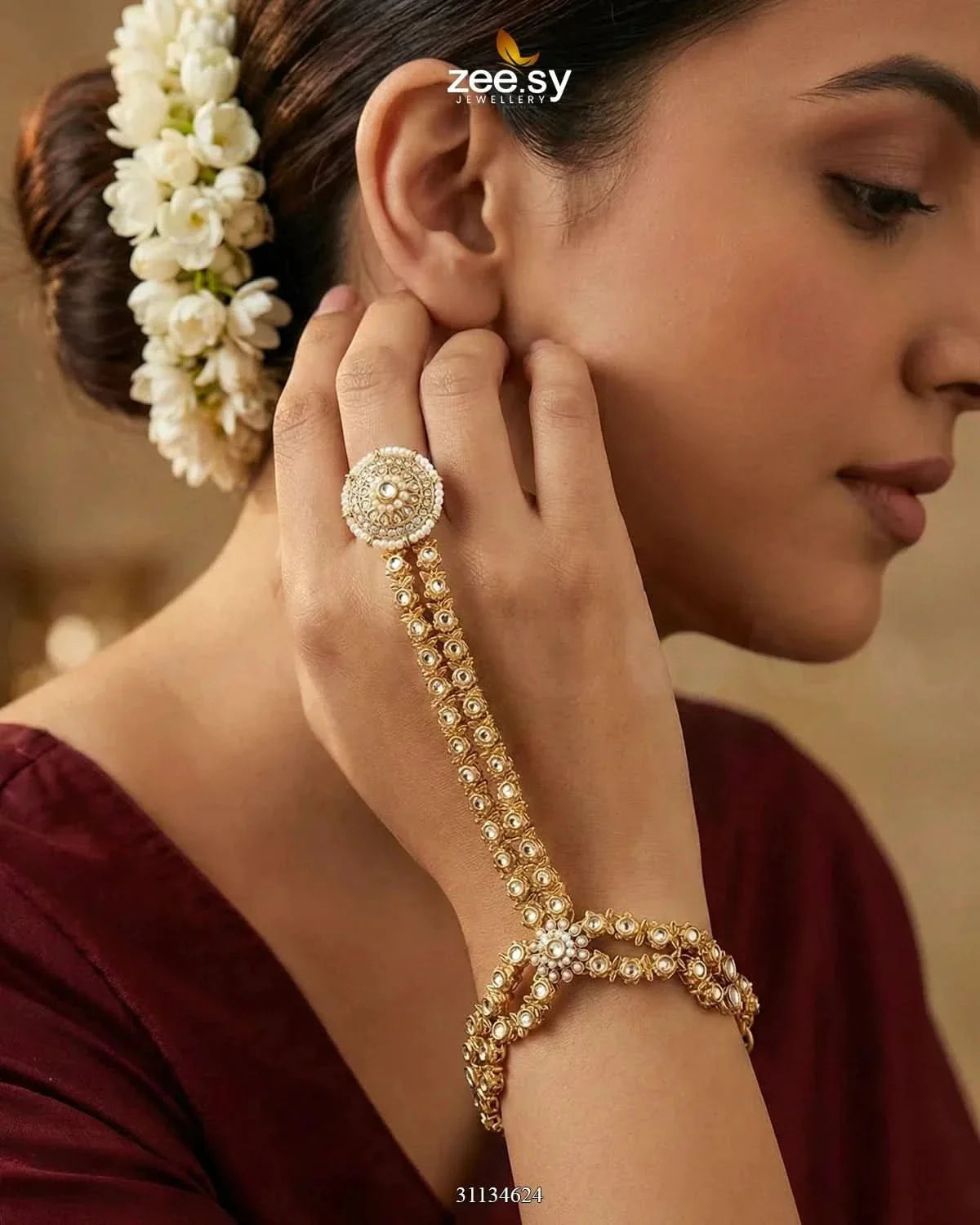Imperial Kundan Anja Bracelet