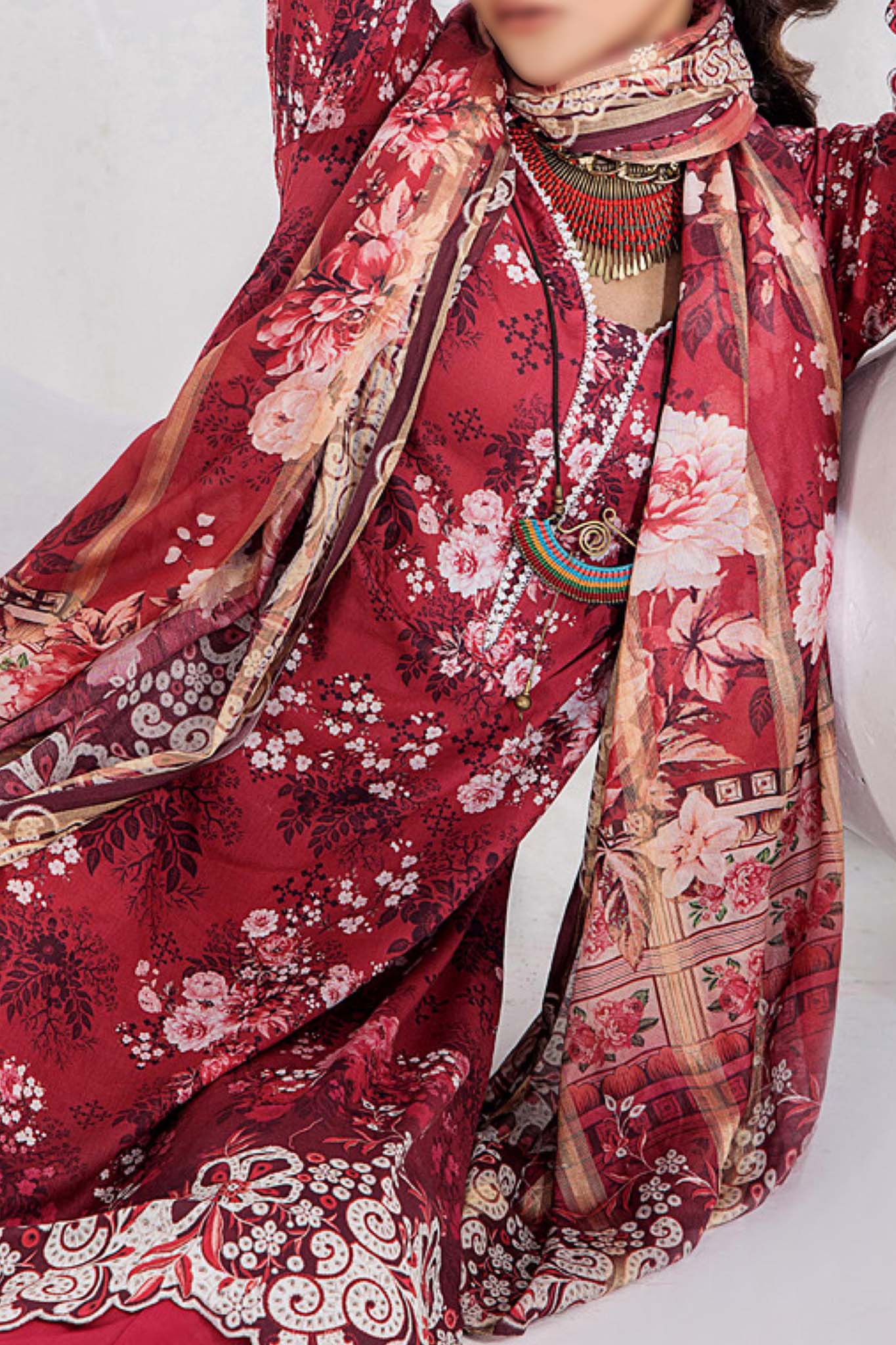 Inara by Adan's Libas 3 Piece Unstitched Luxury Lawn Collection'2024-D-5665