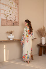 Aqs N Man Stitched 2 Piece Summer Collection'2025-Ivoria | AM-037