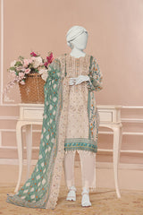 Almeerah Unstitched 3 Piece Emb Cutwork Lawn Vol-01 Collection'2025-Ivory Grace