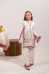 Sprinkles Stitched 2 Piece Kids Khaddar Collection-Ivory Muse