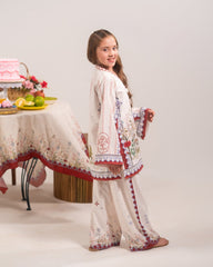 Sprinkles Stitched 2 Piece Kids Khaddar Collection-Ivory Muse