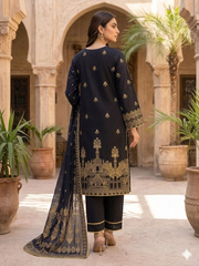 Abeera Exclusive Stitched 3 Piece Summer Jacquard Suit-J-07