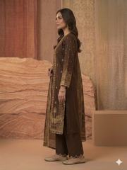 Abeera Exclusive Stitched 3 Piece Summer Jacquard Suit-J-09