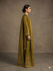 Abeera Exclusive Stitched 3 Piece Summer Jacquard Suit-J-10