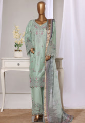 Bin Saeed Stitched 3 Piece Luxury Jacquard Suit-JAQ-2580 PISTA