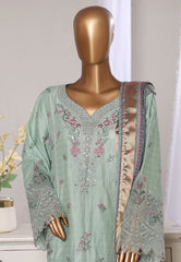 Bin Saeed Stitched 3 Piece Luxury Jacquard Suit-JAQ-2580 PISTA