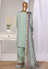 Bin Saeed Stitched 3 Piece Luxury Jacquard Suit-JAQ-2580 PISTA