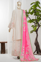 Bin Saeed Stitched 3 Piece Luxury Jacquard Vol-01 Suit-JAQ-2929-SKIN