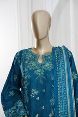 Bin Saeed Stitched 3 Piece Luxury Jacquard Vol-01 Suit-JAQ-2932-ZINK