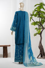 Bin Saeed Stitched 3 Piece Luxury Jacquard Vol-01 Suit-JAQ-2932-ZINK