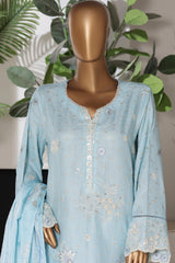 Bin Saeed Stitched 3 Piece Luxury Emb Jacquard Suit-JAQ-3220-FEROZI