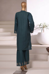 Vybe By Sada Bahar Stitched 2 Piece Emb Jacquard Set Vol-03 Suit-JC-02-Green