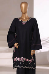 Vybe By Sada Bahar Stitched 2 Piece Emb Jacquard Set Vol-03 Collection'2025-JC-08-Black