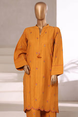 Vybe By Sada Bahar Stitched 2 Piece Emb Jacquard Set Vol-03 Suit-JC-09-Golden