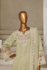 Sada Bahar Stitched 3 Piece Luxury Jacquard Suit-JC-2-Pista