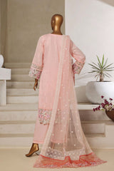 Sada Bahar Stitched 3 Piece Luxury Jacquard Suit-JC-3-Pink