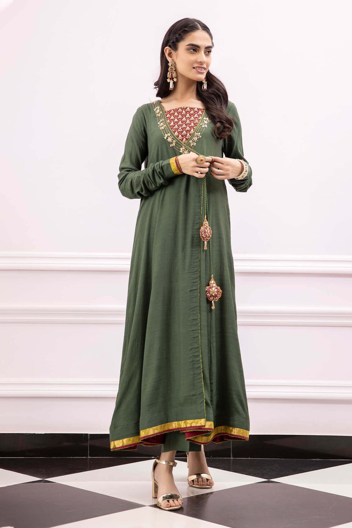 Dhaani Chunariya By Zaaviay Stitched Jhonka (Two Piece)