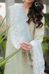 Qline by Qalamkar Unstitched 3 Piece Festive Lawn Suit-JK-04-Aster