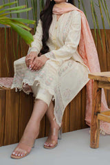 Qline by Qalamkar Unstitched 3 Piece Festive Lawn Suit-JK-05-Meliora
