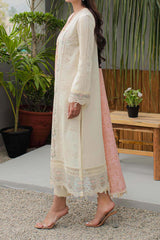Qline by Qalamkar Unstitched 3 Piece Festive Lawn Suit-JK-05-Meliora