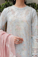 Qline by Qalamkar Unstitched 3 Piece Festive Lawn Suit-JK-06-Octavia