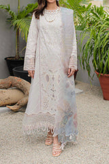 Qline by Qalamkar Unstitched 3 Piece Festive Lawn Suit-JK-08-Aurelia