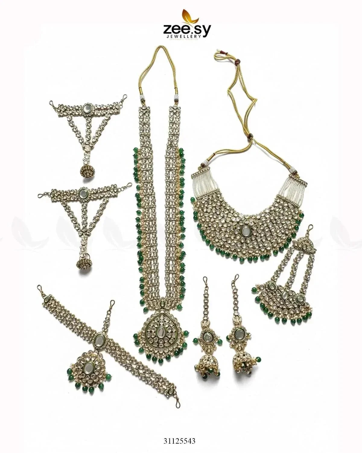 Jeweled Traditionnal Grand Bridal Set