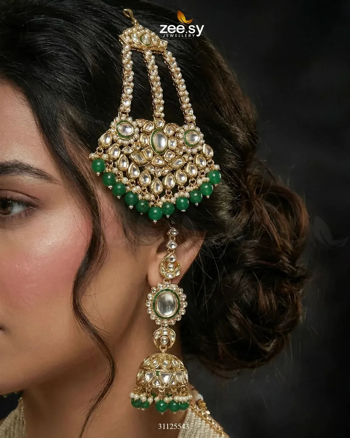 Jeweled Traditionnal Grand Bridal Set