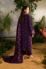 Kaia by Mahnur Unstitched 3 Piece Emb Winter Suit-K-01