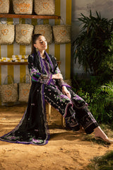 Kaia by Mahnur Unstitched 3 Piece Emb Winter Suit-K-02