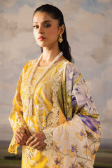 Kaia by Mahnur Unstitched 3 Piece Emb Winter Suit-K-03
