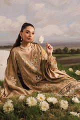 Kaia by Mahnur Unstitched 3 Piece Emb Winter Suit-K-04