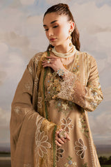 Kaia by Mahnur Unstitched 3 Piece Emb Winter Suit-K-04