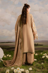 Kaia by Mahnur Unstitched 3 Piece Emb Winter Suit-K-04