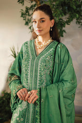 Kaia by Mahnur Unstitched 3 Piece Emb Winter Suit-K-05