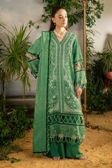 Kaia by Mahnur Unstitched 3 Piece Emb Winter Suit-K-05