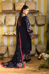 Kaia by Mahnur Unstitched 3 Piece Emb Winter Suit-K-06