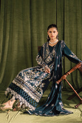 Kaia by Mahnur Unstitched 3 Piece Emb Winter Suit-K-07