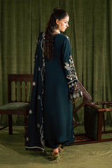 Kaia by Mahnur Unstitched 3 Piece Emb Winter Suit-K-07